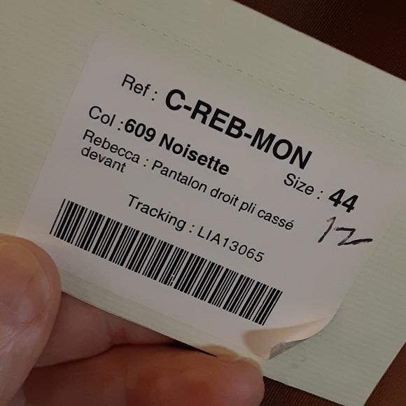 PAULE VASSEAU Wool Blend Flare Leg Trousers Size 44 / 12 Rebecca - Picture 4 of 11